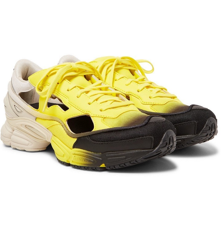 Photo: Raf Simons - adidas Originals Replicant Ozweego Sneakers - Yellow