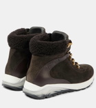 See By Chloé Brett shearling-trimmed suede hiking boots
