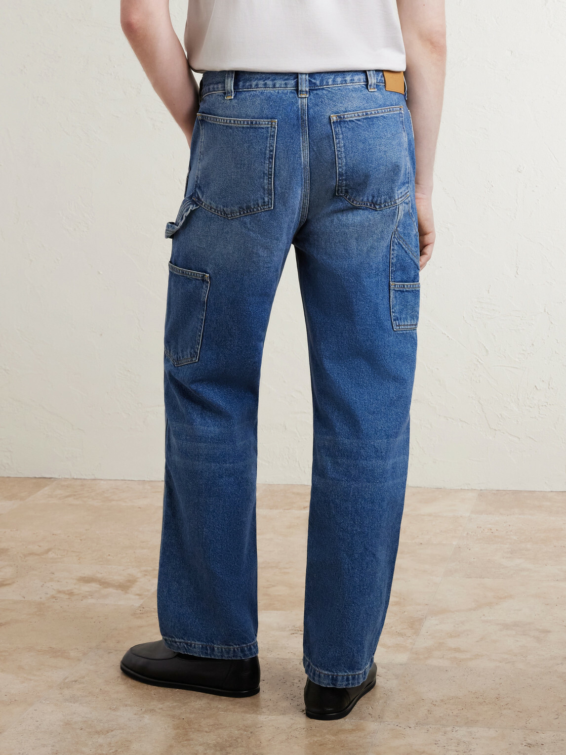 Corridor - Straight-Leg Double-Knee Jeans - Blue