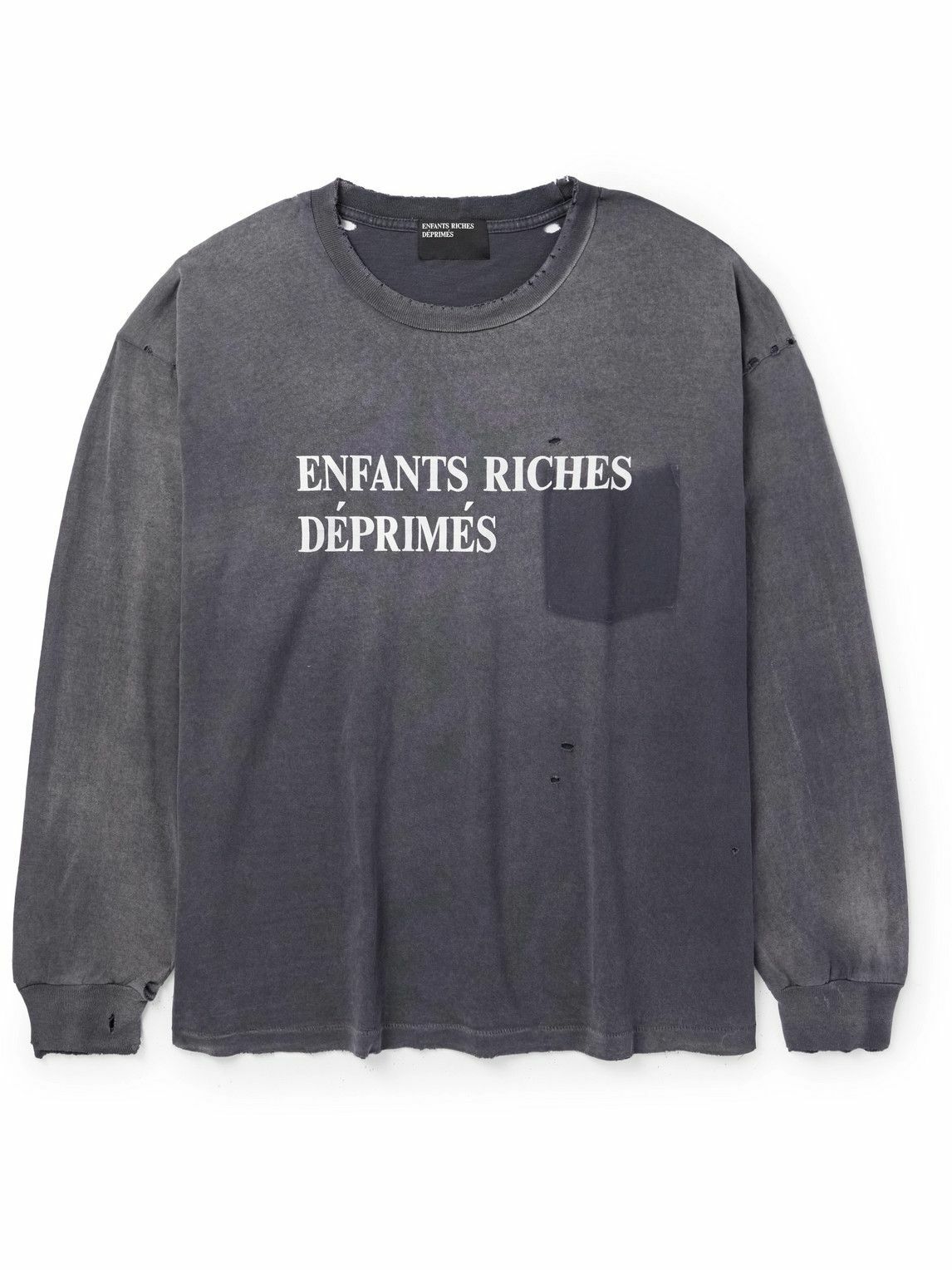 ENFANTS RICHES DÉPRIMÉSグレー ロングスリーブ Tシャツ ENFANTS RICHES DÉPRIMÉSグレー ロングスリーブ Tシャツ - メルカリ