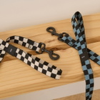 HAY Check Dog Leash in Blue/Black 