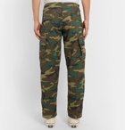 OrSlow - Camouflage-Print Cotton-Ripstop Cargo Trousers - Men - Green