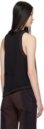 Eckhaus Latta Black Edge Tank Top