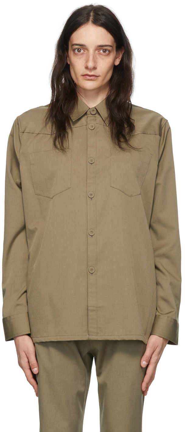 HOPE Brown Wool Shirt