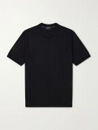 Brioni - Cashmere and Silk-Blend T-Shirt - Black