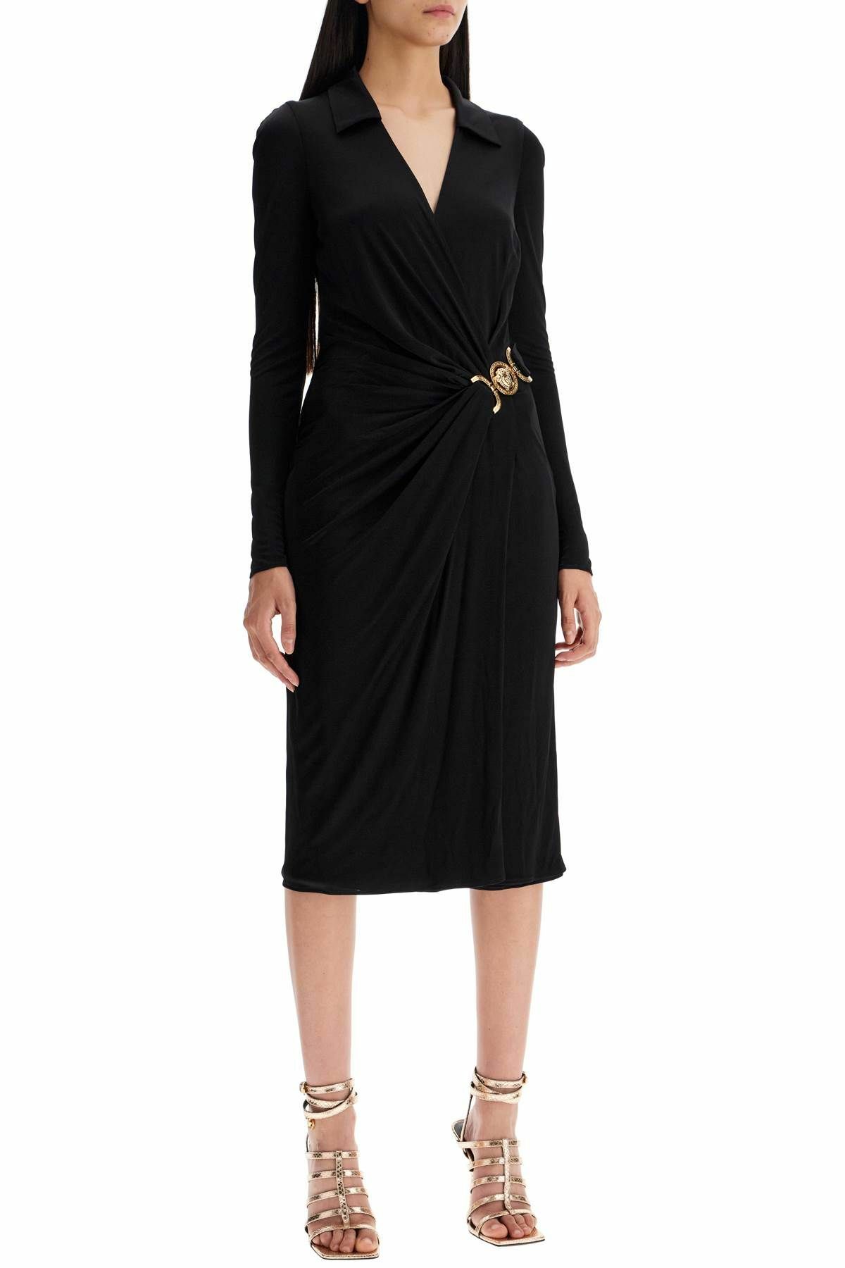 Versace Black Viscose Casual Dress