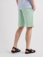 NN07 - Allen Wide-Leg Cotton-Jersey Drawstring Shorts - Green