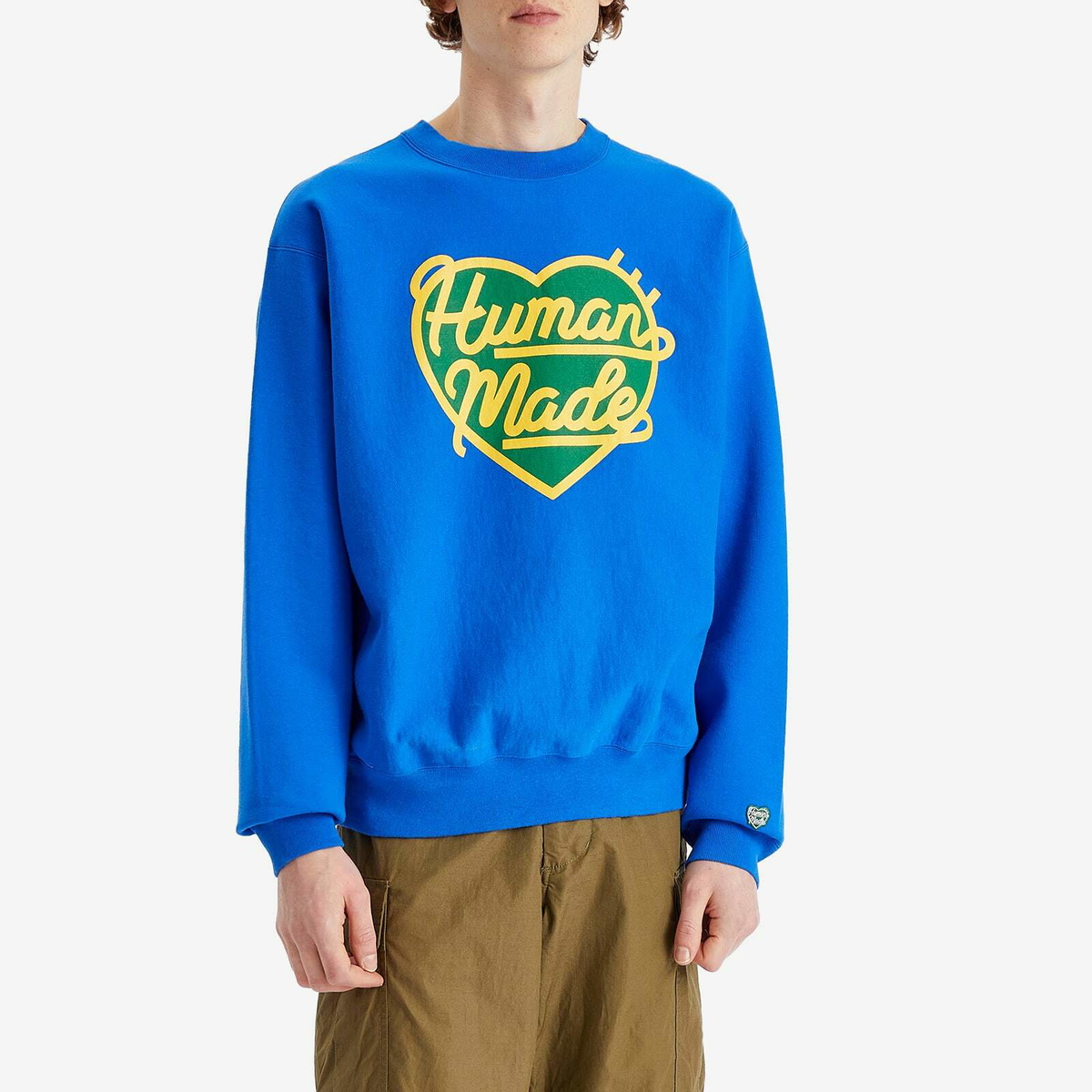 Human Made Men's Heavyweight Heart Sweatshirt in Blue Human Made