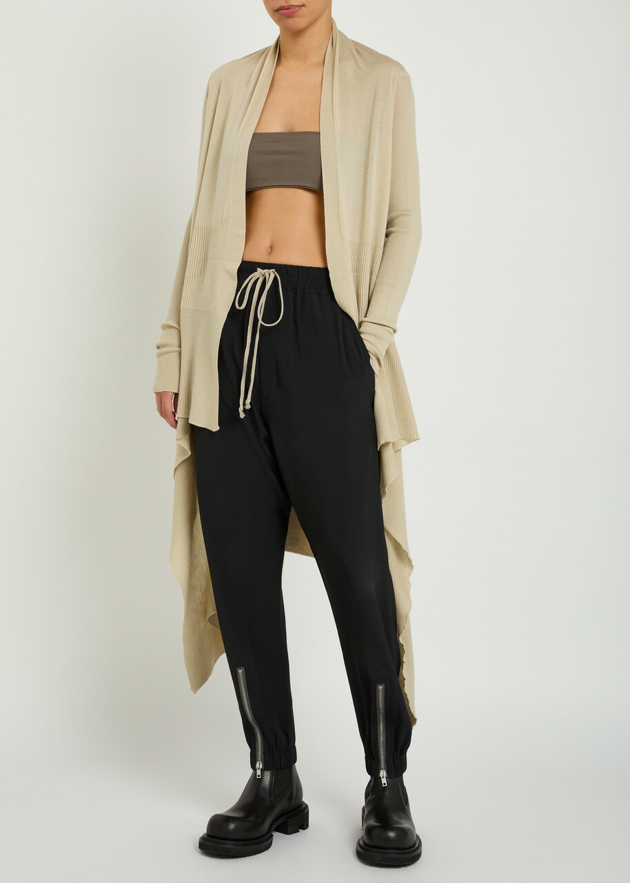 Rick Owens Stretch-jersey Bandeau top Light Brown