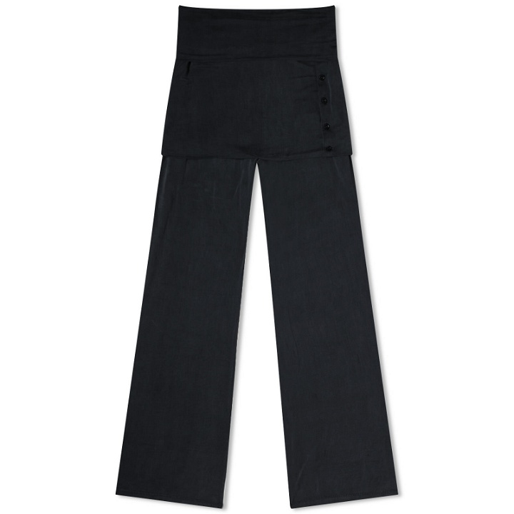 Photo: Peachy Den Women's Kylie Cupro Trousers in Graphite