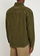 Saint Laurent Corduroy Overshirt Khaki