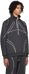 Saul Nash Gray Overlock Stitch Sweatshirt