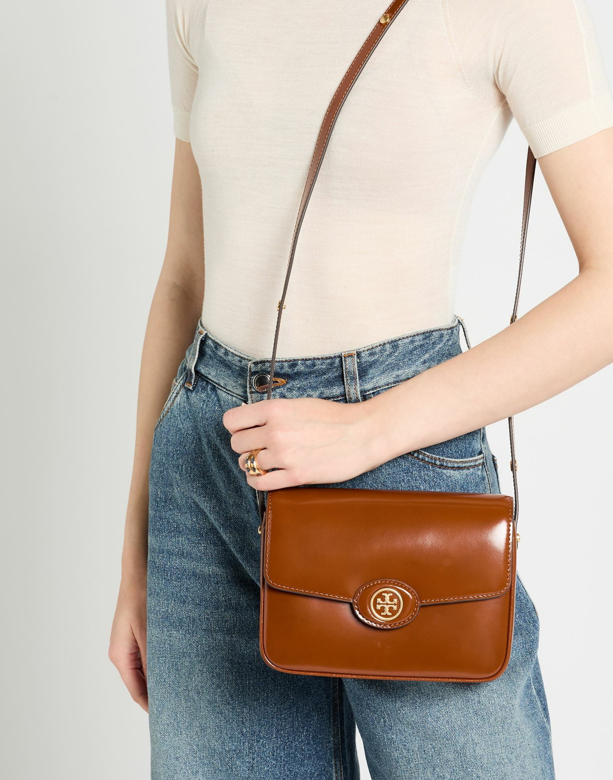 Tory Burch Womens Cross-body bag Tan