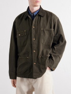 OrSlow - Corduroy-Trimmed Cotton-Drill Jacket - Green