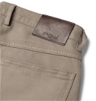 Canali - Stretch Cotton and Cashmere-Blend Chinos - Neutrals