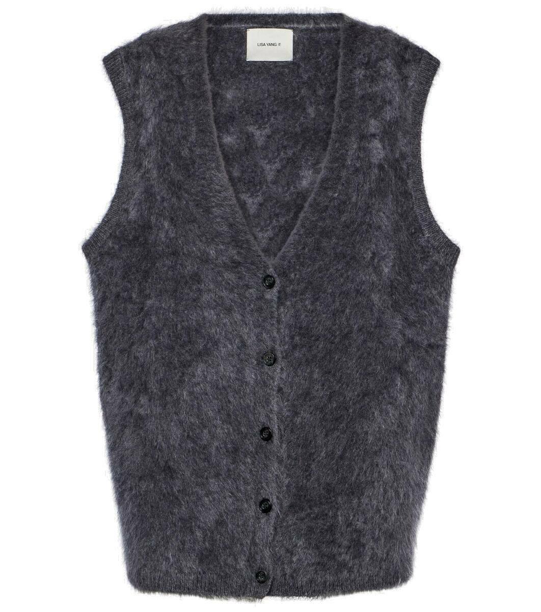 Lisa Yang Astrid brushed cashmere vest Lisa Yang