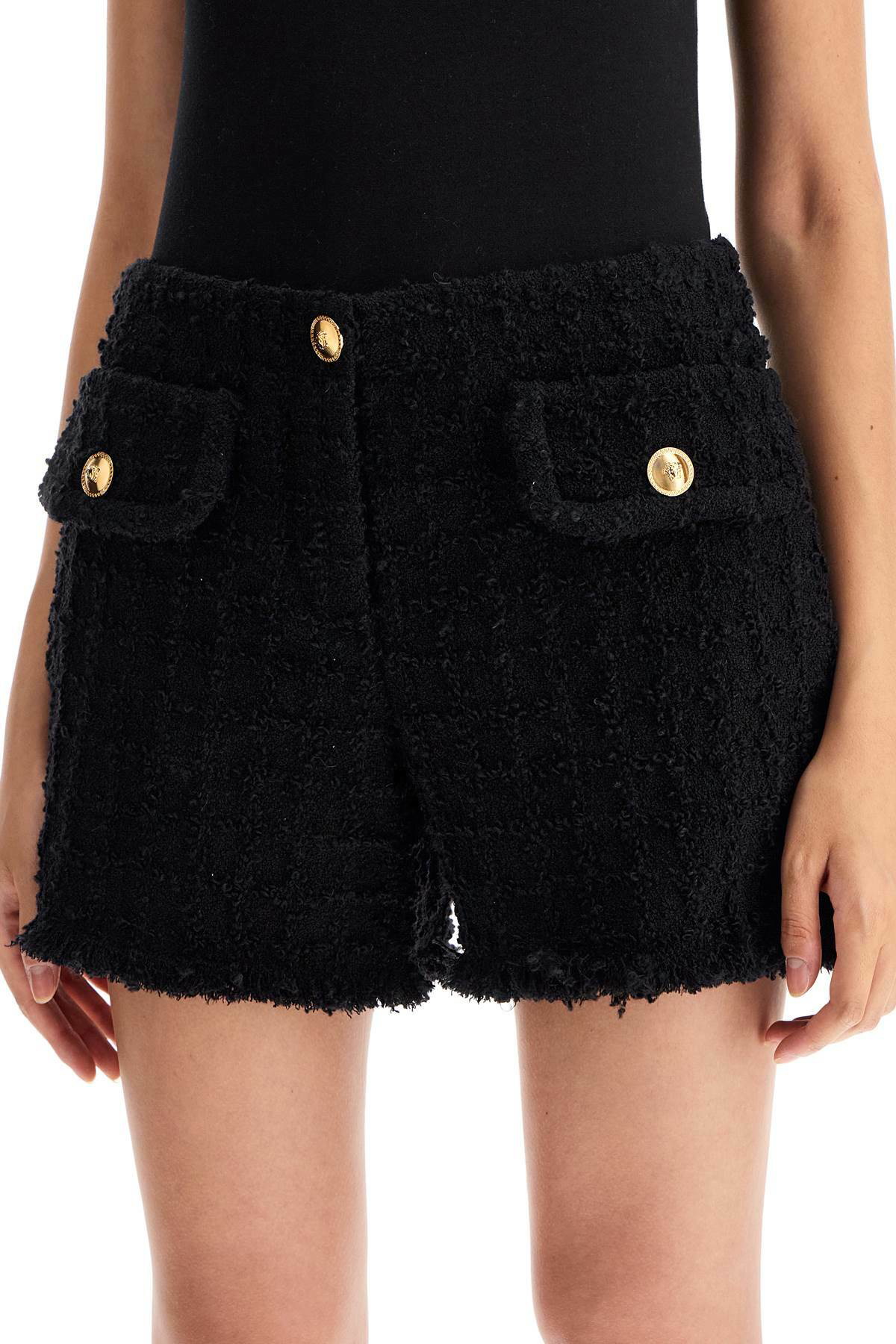 【関税&送料込】Versace Shorts In Tweed Boucle VERSACE 