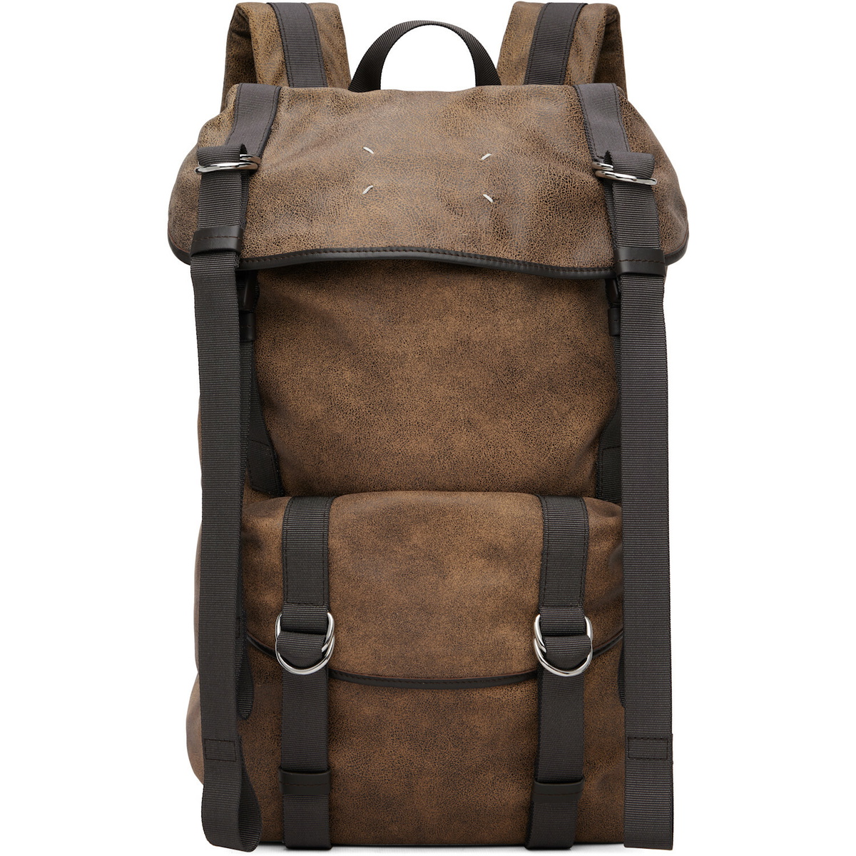 Maison Margiela Brown High Tech Medium Backpack