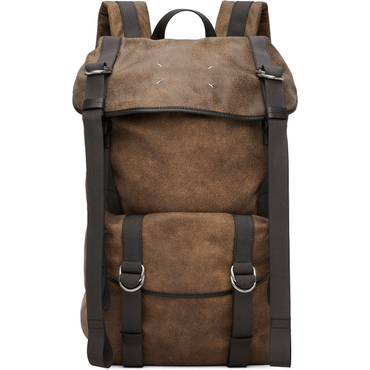 Photo: Maison Margiela Brown High Tech Medium Backpack