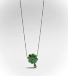 Aliita Clover 9kt gold pendant necklace with turquoise