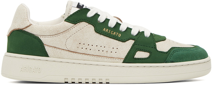 Photo: Axel Arigato Off-White & Green Dice Lo Sneakers