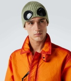 C.P. Company Goggle ribbed-knit wool beanie