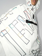 Templa X Olympics White Graphic Hooded Poncho