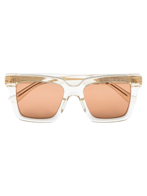 Photo: Bottega Veneta Eyewear Square-Frame Sunglasses