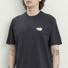 NN07 Men's Adam Twin Needle Embroidered T-Shirt in Deep Navy