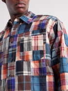 FrizmWORKS - Patchwork Checked Cotton Shirt - Multi