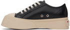 Marni Black Nappa Leather Pablo Lace-Up Sneakers