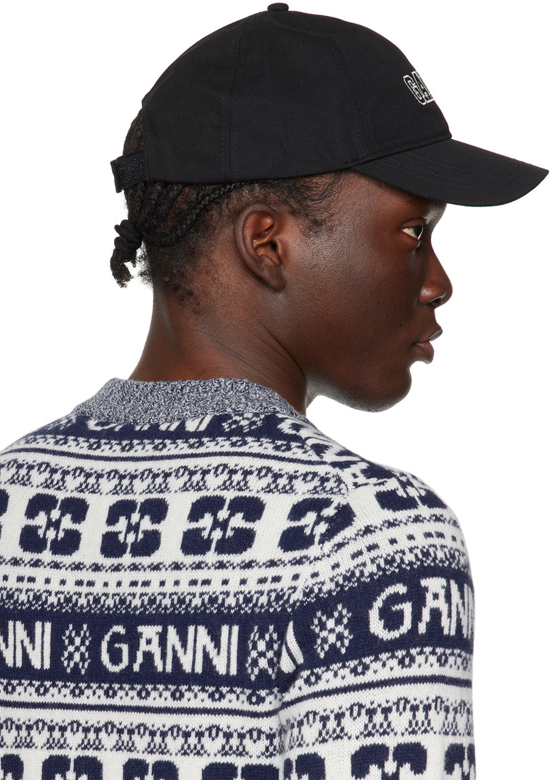 GANNI Black Software Cap