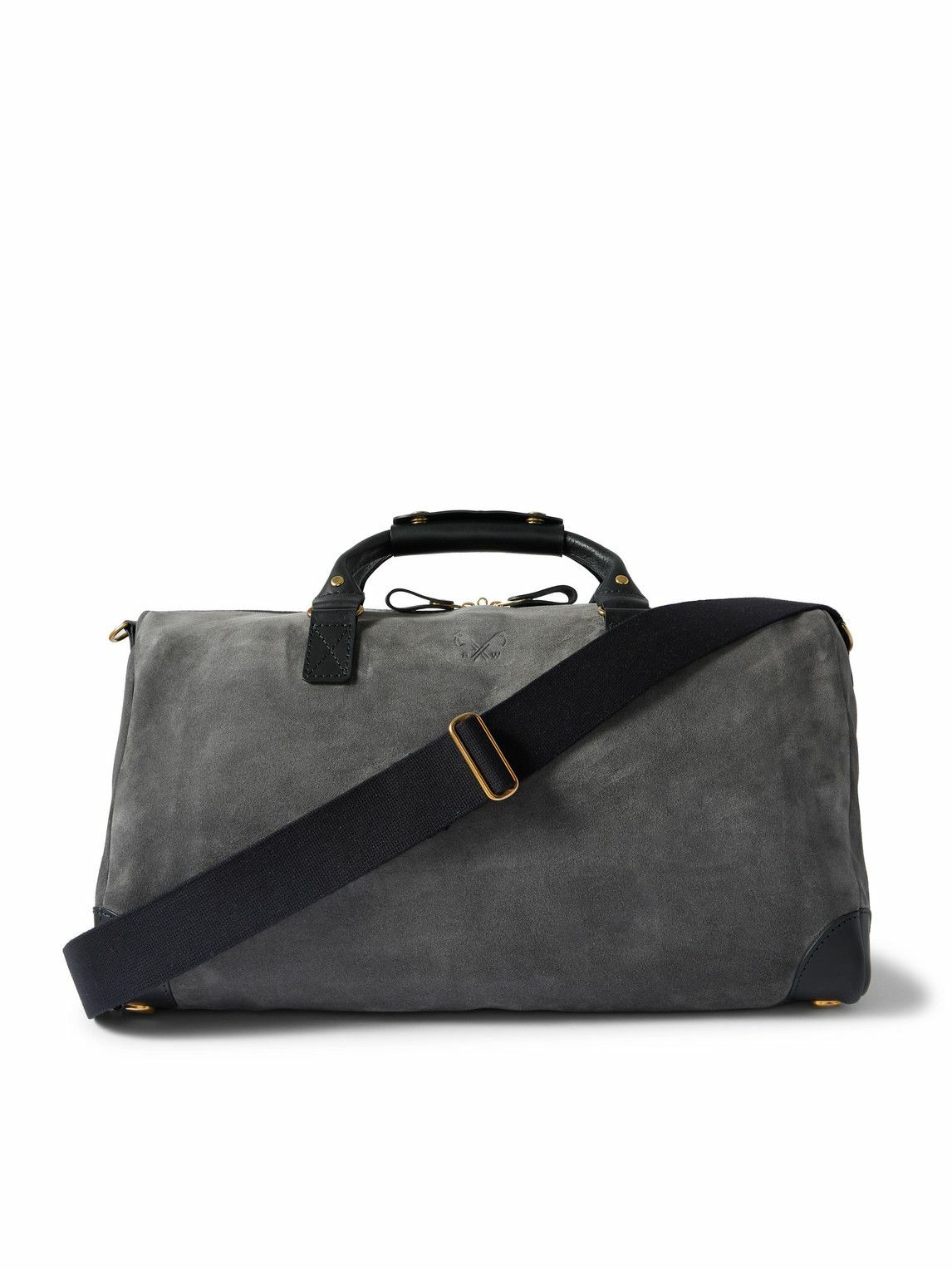 Bennett Winch - Commuter Leather-Trimmed Suede Holdall