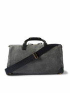 Bennett Winch - Commuter Leather-Trimmed Suede Holdall