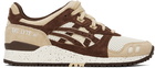 Asics Brown & Off-White Gel-Lyte III OG Sneakers