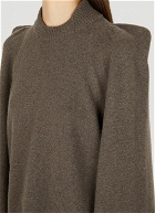 Cape Sleeve Sweater in Brown