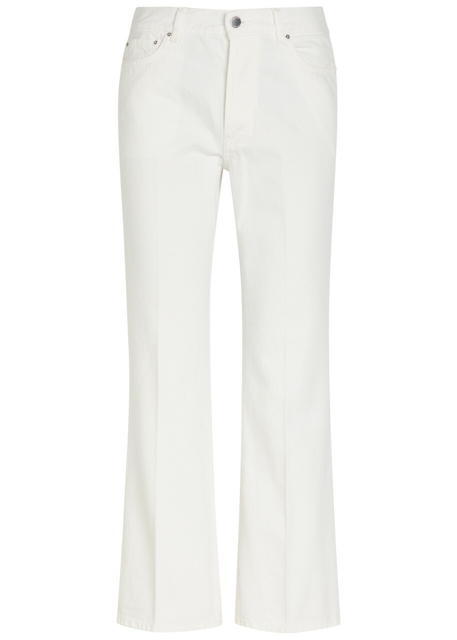 Toteme Kick Flared-leg Denim Jeans Off White