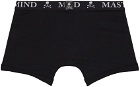 mastermind WORLD Three-Pack Black Logo Boxer Briefs
