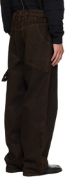 Eckhaus Latta Brown Baggy Jeans