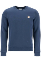MAISON KITSUNE fox head regular fit sweatshirt Blue