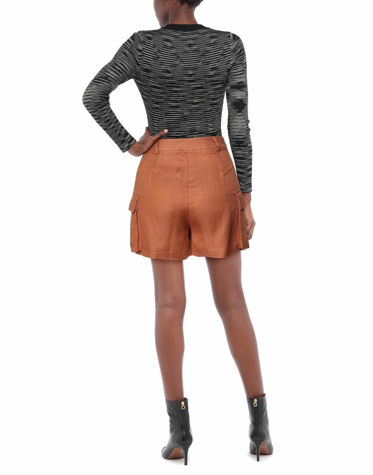 Manila Grace Womens Shorts & Bermuda Shorts in Brown