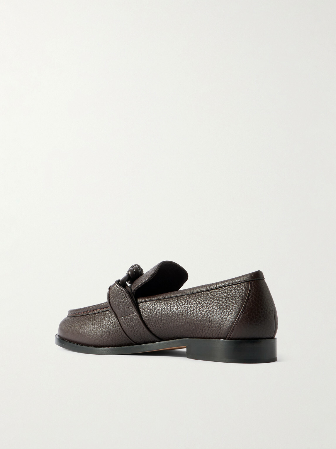 Bottega Veneta - Astaire Knot-Detailed Full-Grain Leather Loafers - Brown