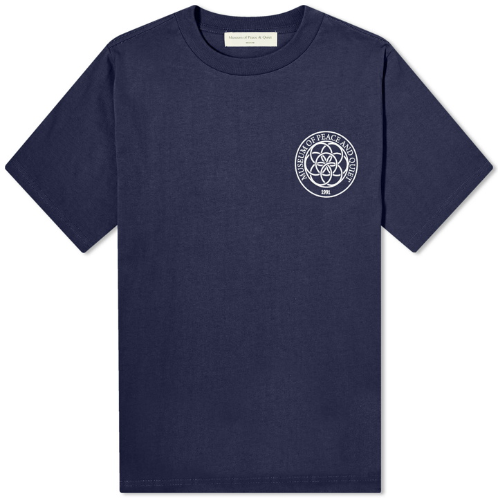 Photo: Museum of Peace and Quiet Men's Wellness Centre T-Shirt in Navy