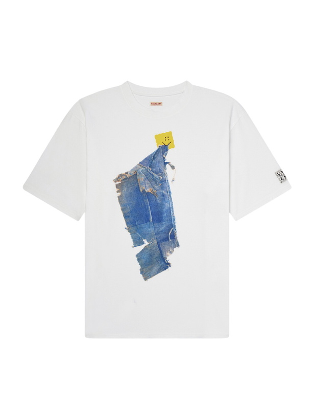 Photo: KAPITAL - Printed Cotton-Jersey T-Shirt - White