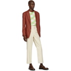 Eckhaus Latta Red Twill Blazer