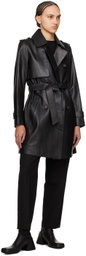 MACKAGE Black Mely Leather Coat