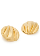 Chloe The Chloé Pleats Clip-on Drop Earrings - Gold - One Size