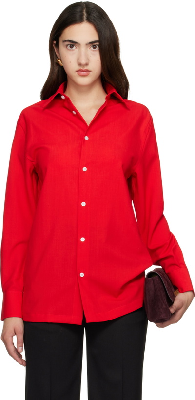 Photo: WILLY CHAVARRIA Red Woolen Shirt