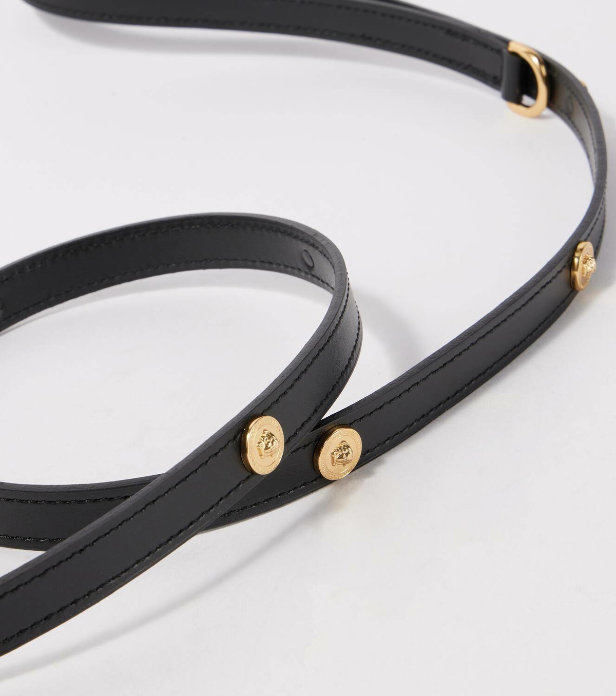 Versace Home Leather dog leash
