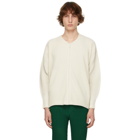 Homme Plisse Issey Miyake Off-White Monthly Color March Zip-Up Cardigan